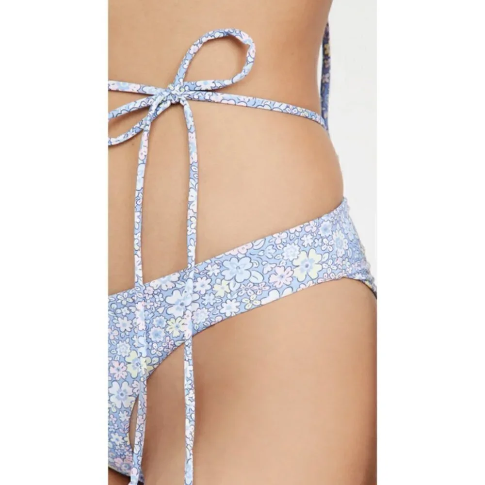 💕FRANKIES BIKINIS💕 Foxy Cheeky Bikini Bottom ~ Springtime Floral Print XL NWT